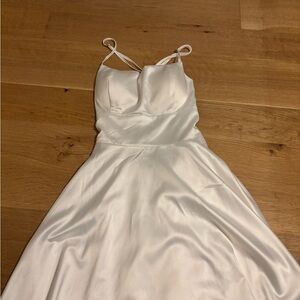 Altar’d state White Satin Dress